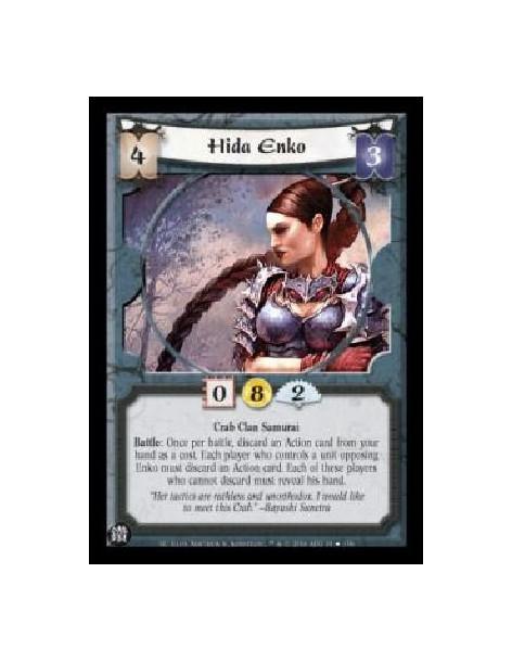 Hida Enko FOIL (French Language)  - Crab Clan Samurai Battle: Once per battle, discard an Action card from your hand as a cost. 