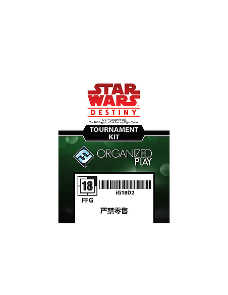 Star Wars Destiny Kit de Torneo - iG18D2 (Español)  - Kit de Torneo de la Temporada 4
Contenido:
17 Cartas básicas: "Desenfundad