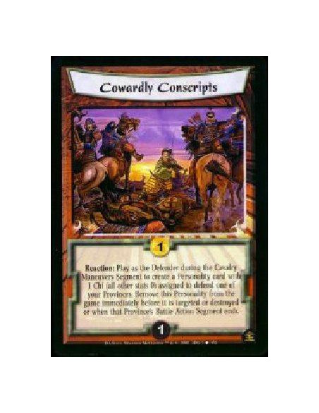 Cowardly Conscripts  - Reaction: Play as the Defender during the Cavalry Maneuvers Segment to create a Personality Personality c