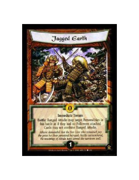 Jagged Earth  - Immediate Terrain Battle: Ranged Attacks may target Personalities in this battle as if they had no Followers att