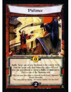 Patience  - Battle: Target one of your Tacticians in the current battle. Until the battle ends, that Personality gains +2F each 