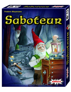 Saboteur Básico  - En el juego de cartas Saboteur, los jugadores se convierten en enanos buscadores de oro, que trabajan como mi
