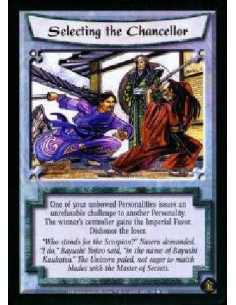 Selecting the Chancellor  - One of your unbowed personalities issues an unrefusable challange to another personality. The winner