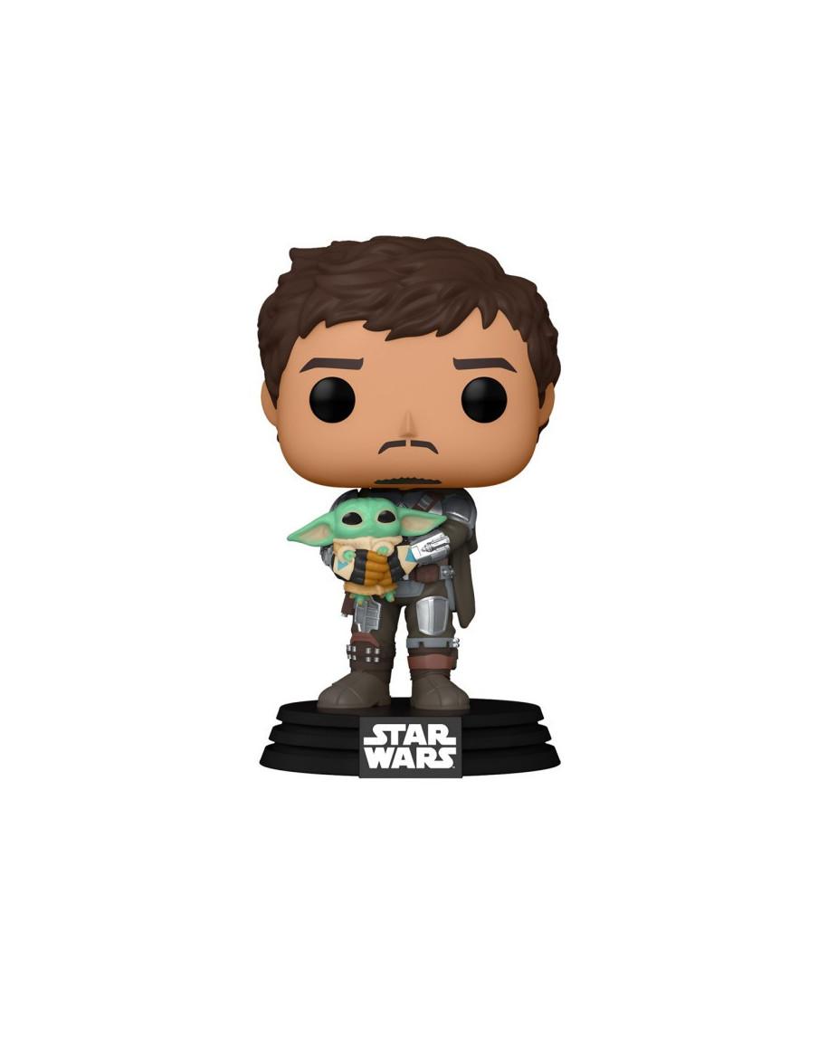 Funko Pop The Mandalorian with Grogu. Star Wars  - 