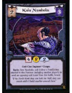 Kaiu Namboku  - Crab Clan Engineer * Unique Battle: Bow Namboku and destroy a Fortification attached to this Province (including