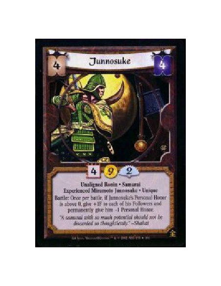 Junnosuke  - Unaligned Ronin * Samurai * Experienced Mirumoto Junnosuke * Unique Battle: Once per battle, if Junnosuke's Persona