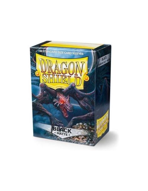 Dragon Shield Standard Size Sleeves (63x88mm) - Black Mate (100)  - 