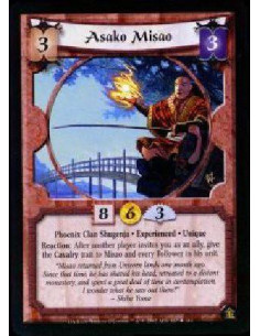 Asako Misao Exp FOIL  - Phoenix Clan Shugenja * Experienced * Unique Reaction: After another player invites you as an ally, give