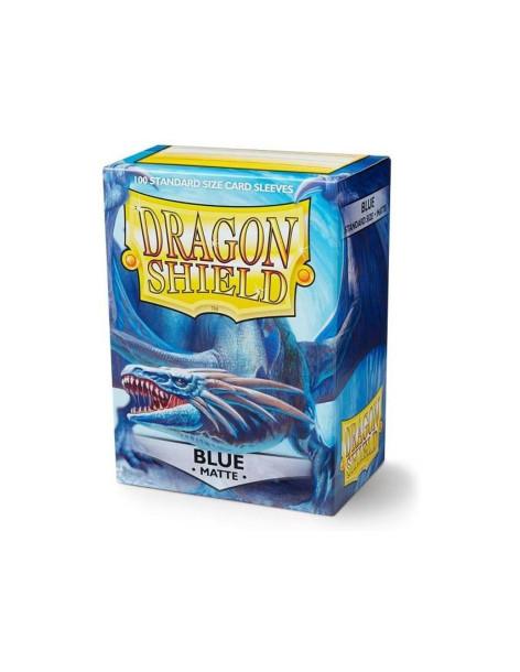 Dragon Shield Standard Size Sleeves (63x88mm) - Blue Mate (100)  - Fundas Tamaño Magic The Gathering, Pokemon TCG, Digimon TCG, 