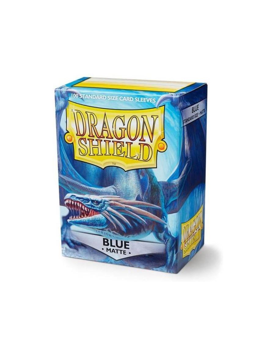 Fundas Dragon Shield Tamaño Standard (63x88mm) - Azul Mate (100)  - Fundas Tamaño Magic The Gathering, Pokemon TCG, Digimon TCG,