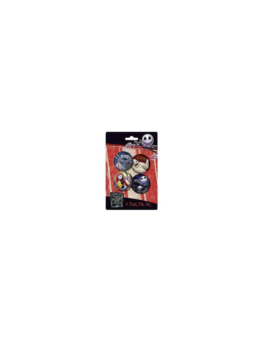 The Nighmare Before Christmas 4 character pin  - 