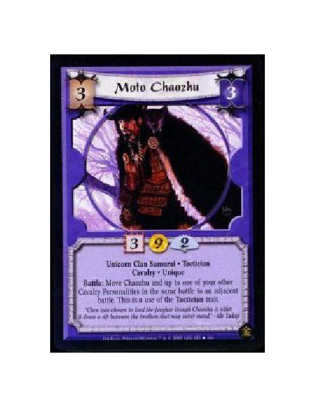 Moto Chaozhu FOIL  - Unicorn Clan Samurai * Tactician * Cavalry * Unique Battle: Move Chaozhu and up to one of your other Cavalr
