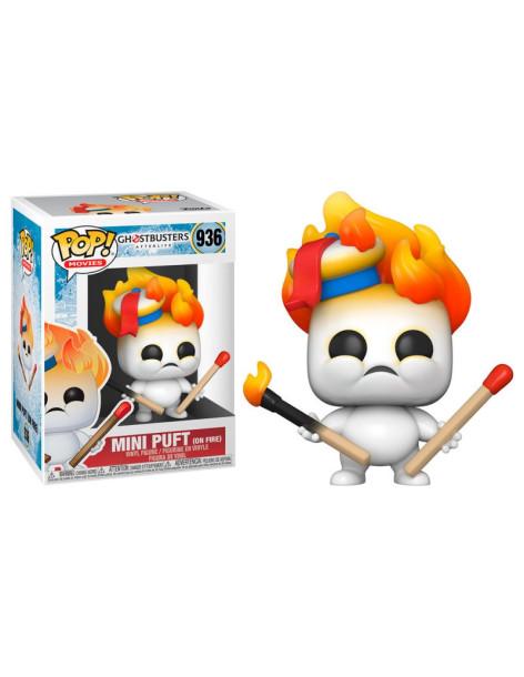 Funko Pop Mini Puft (En llamas). Cazafantasmas: Afterlife  - Pop de Mini Puft en llamas de la película Ghostbusters: Afterlife 2