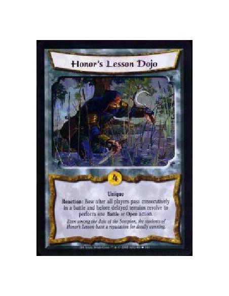 Honor's Lesson Dojo  - Unique Reaction: After all players pass consecutively in a battle but before Delayed Terrains (if any) re