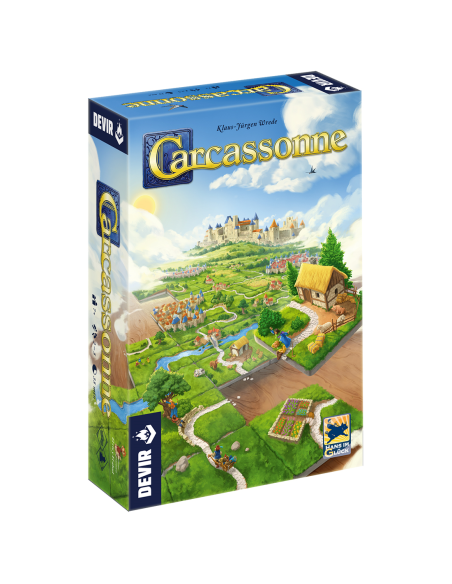 Carcassonne  - El Juego del Año del 2001 recrea la ciudad francesa de Carcassonne y sus alrededores, famosa por su inigualable f