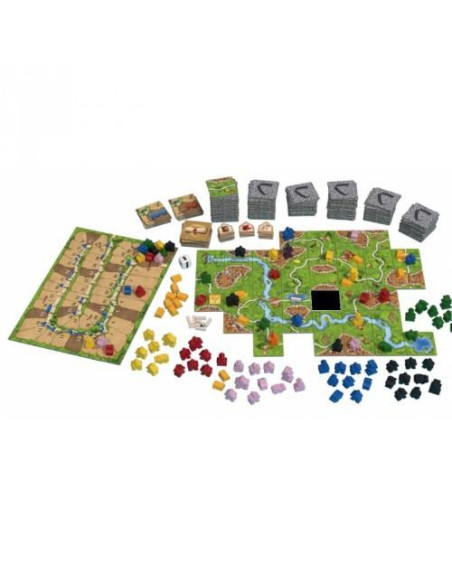 Carcassonne  - El Juego del Año del 2001 recrea la ciudad francesa de Carcassonne y sus alrededores, famosa por su inigualable f