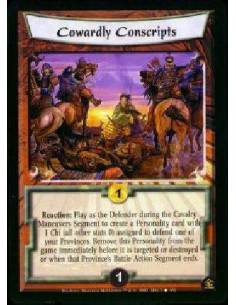 Cowardly Conscripts FOIL  - Reaction: Play as the Defender during the Cavalry Maneuvers Segment to create a Personality Personal