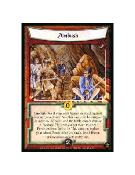 Ambush FOIL (Idioma Español)  - Limited: Declare an additional Attack Phase. Target one of your units that can legally assign to