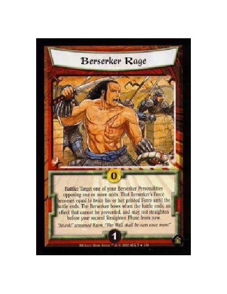 Berserker Rage FOIL (Idioma Español)  - Battle: Target one of your opposed Berserker Personalities. That Berserker's Force becom