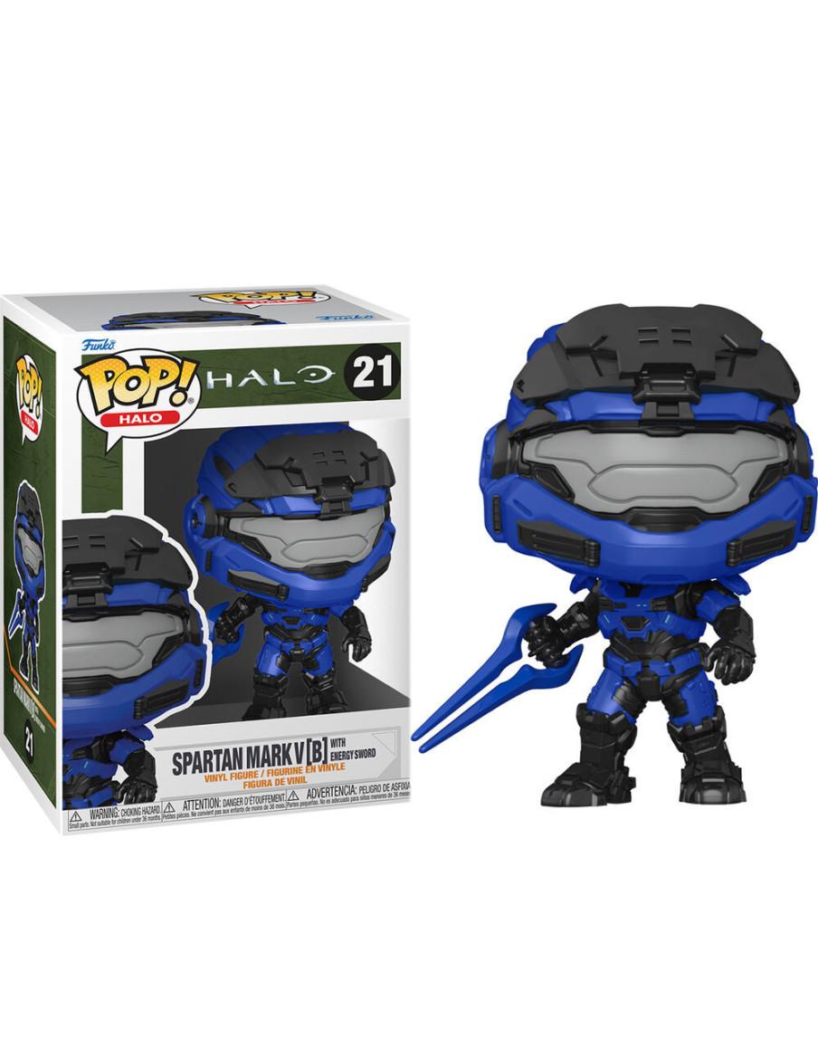 Funko Pop Spartan Mark V (B) W/ Energy Sword. Halo  - 