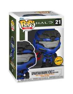 Funko Pop Spartan Mark V (B) con Espada de Energia. Halo CHASE  - 2Spartan Mark VII with vk78 commando rifle