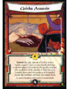 Geisha Assassin FOIL  - Limited: Target another player's Personality. Create a Geisha Personality card under your control with a