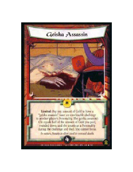 Geisha Assassin FOIL  - Limited: Target another player's Personality. Create a Geisha Personality card under your control with a