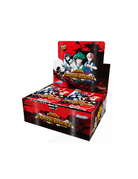 My Hero Academia CCG - Series 02 Crimson Rampage: Caja de Sobres (24)  - Caja de sobres series 02 Crimson Rampage