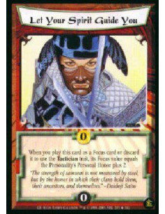 Let Your Spirit Guide You FOIL  - When you play this card as a Focus card in a duel or use its Focus value for a Tactical action