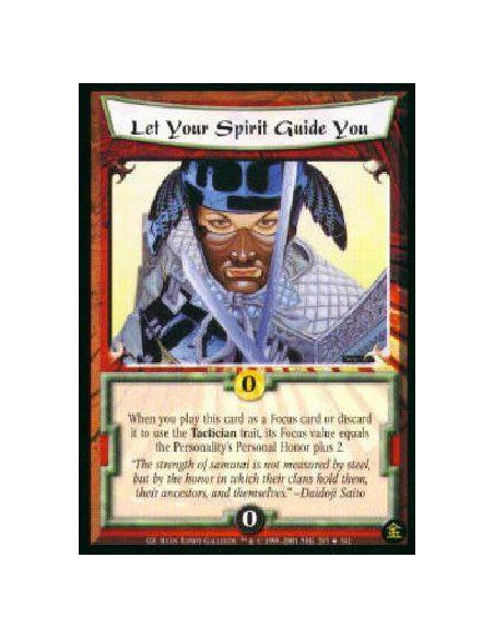 Let Your Spirit Guide You FOIL  - When you play this card as a Focus card in a duel or use its Focus value for a Tactical action