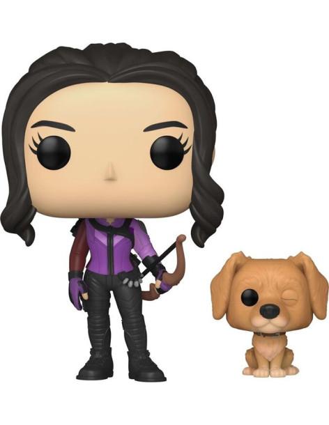Funko Pop Kate Bishop con Lucky el Pizza Perro. Hawkeye Marvel  - Figura de vinilo de la línea 'POP!', tamaño aprox. 9 cm.
 2