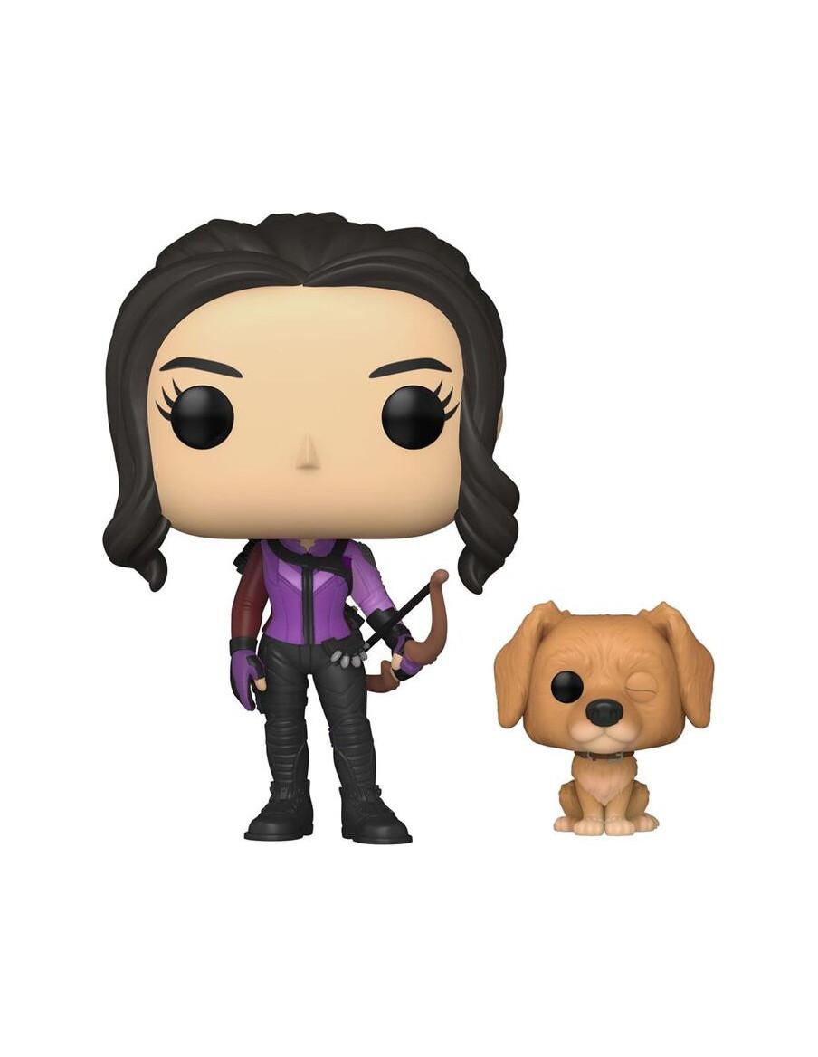 Funko Pop Kate Bishop con Lucky el Pizza Perro. Hawkeye Marvel  - 