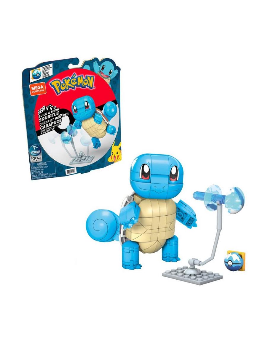 Squirtle. Pokémon. MEGA Construx  - Tamaño: 10cm. 199 piezas. Edad recomendada: +8años.