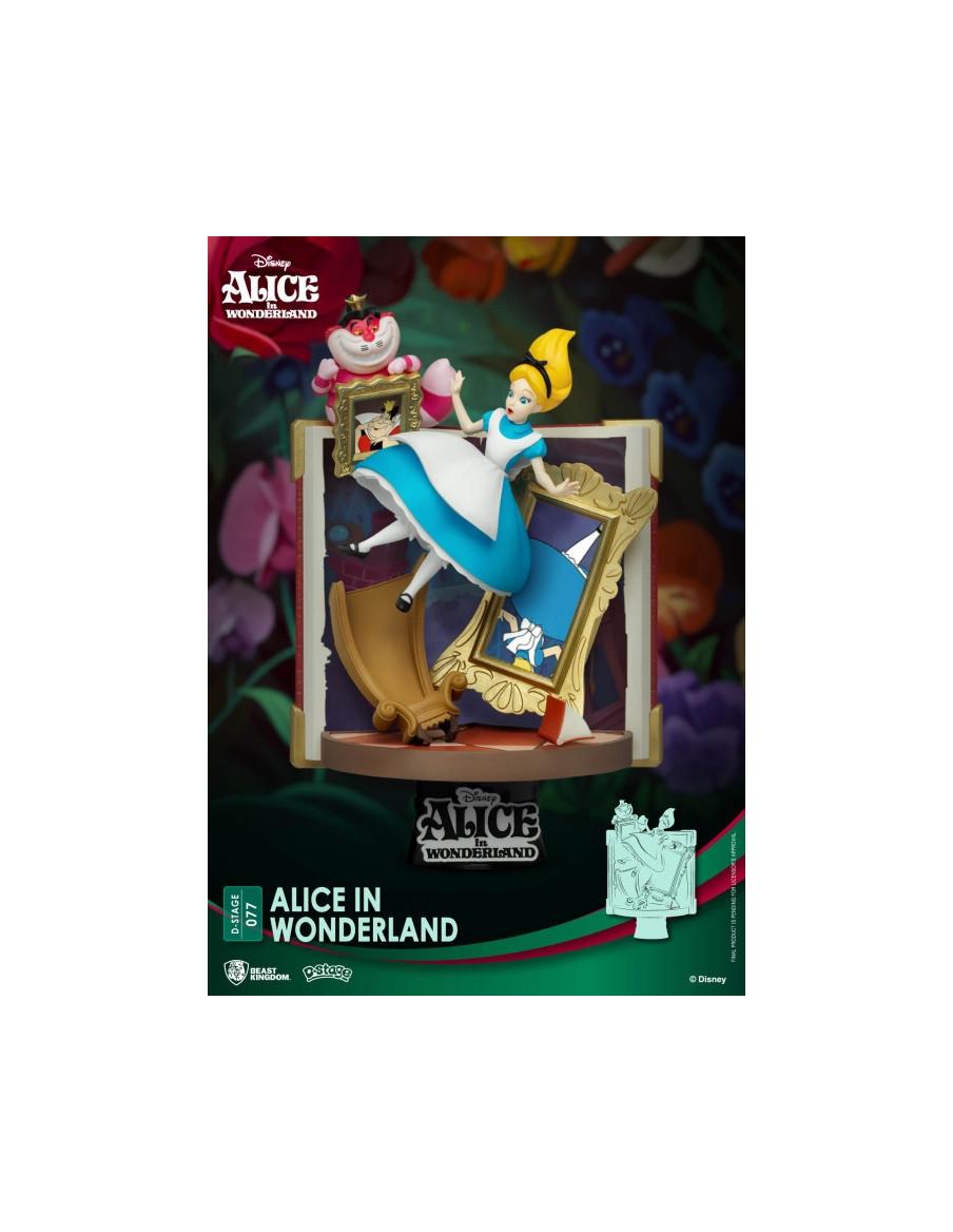 Diorama Disney. Alicia en el País de las maravillas. Disney  - Figura fabricada en ABS y PVC. Mide aproximadamente 16 cm. Presen