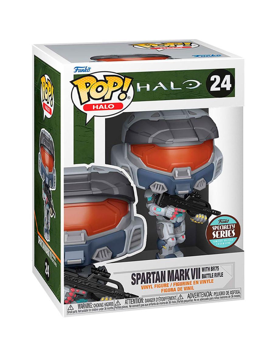 Funko Pop Spartan Mark VII con Rifle BR75. Halo Infinite  - Pop Spartan Mark VII con BR75 Battle Riffle