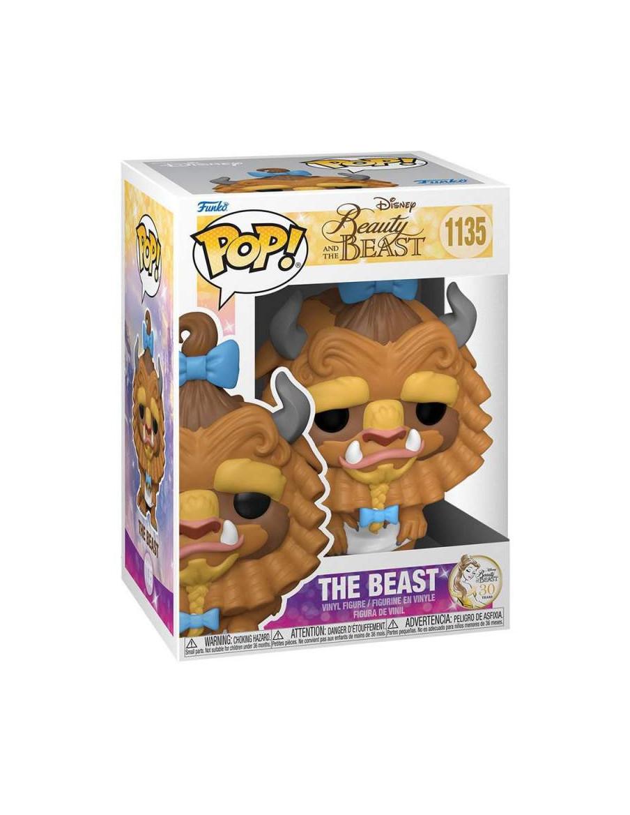 Funko Pop Bestia con Rizos. La Bella y la Bestia Disney  - Figura vinilo Funko POP. Tamaño aproximado: 9cm.