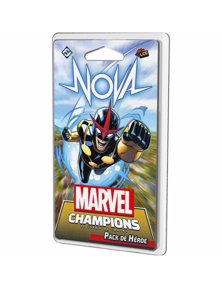 Marvel Champions. Pack de Heroe. Nova (Español)  - Este pack de Héroe de 60 cartas contiene un mazo pre-generado completo para N