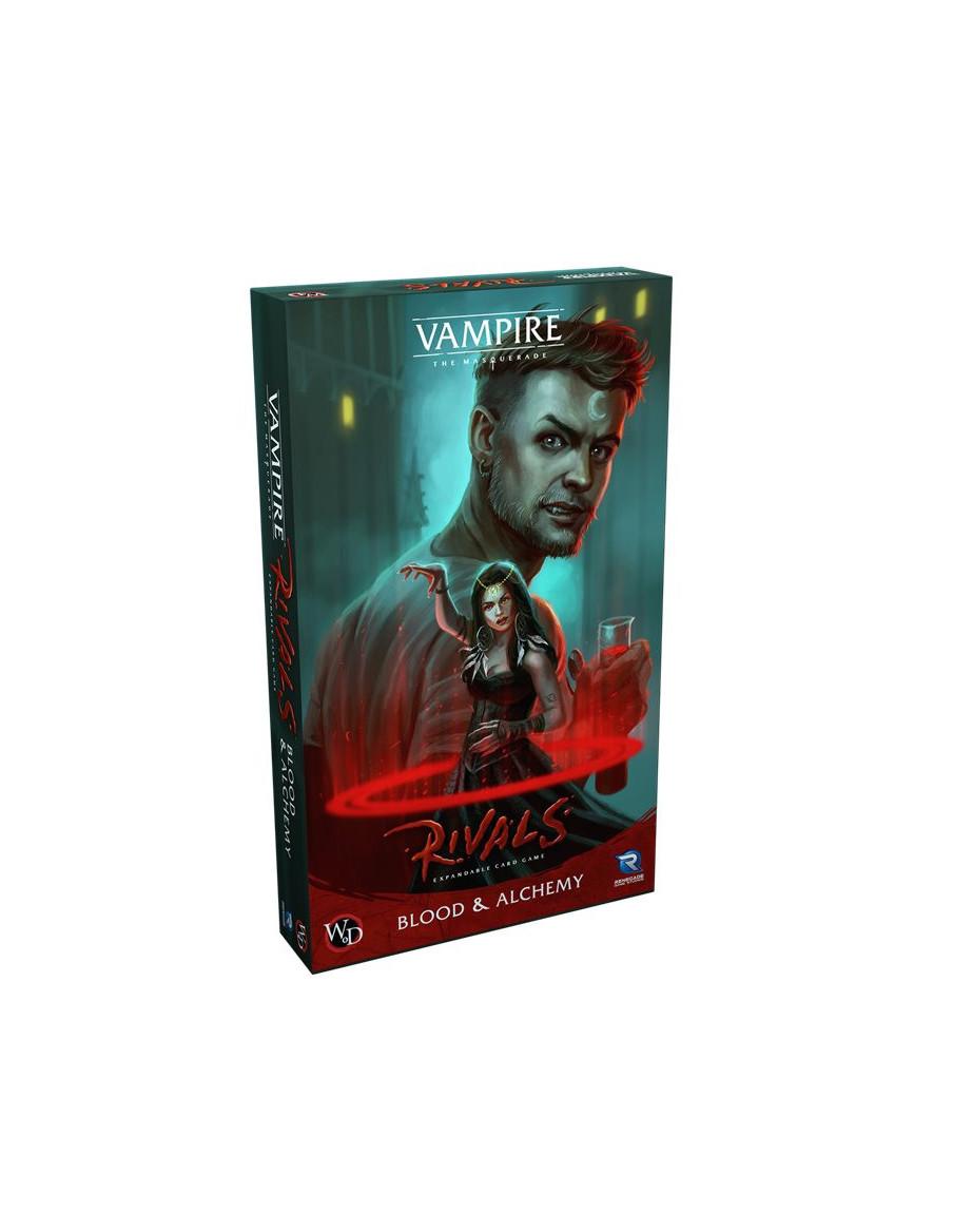 Vampire: The Masquerade - Rivals: Blood and Alchemy (English)  - Trouble is Brewing.

Blood &amp; Alchemy is an expansion for Va