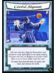Celestial Alignment  - Until the beginning of your next turn, Shugenja Personalities need not bow to cast Spells or Kihos or to 