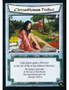 Chrysanthemum Festival FOIL  - Each player gains a Province to the left of his leftmost Province.