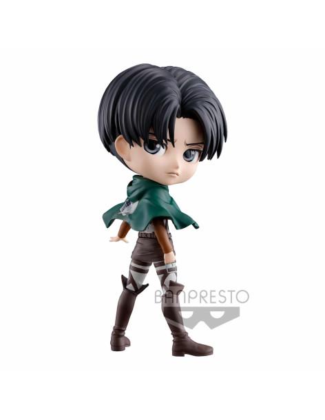 Figura QPosket Levi. Attack on Titan  - Banpresto presenta dentro de su línea de productos la figura de LEVI VER.A FIGURA 14 CM 