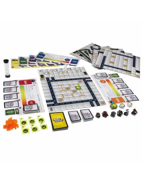 Robo Rally  - La carrera ha comenzado para los robots de la fábrica de automóviles Robo Rally que trabajan largos y duros días e 2