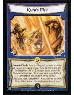 Kuro's Fire (Spanish)  - Elemental Battle: Bow this Shugenja to make a number of consecutive ranged attacks up to the Shugenja's