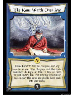 The Kami Watch Over Me  - Ritual Limited: Bow this Shugenja and any number of your other Shugenja such that their combined Chi i