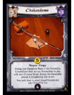 Chukandomo  - Weapon * Unique During your Straighten Phase, if this Personality is bowed and there are any Personalities in play