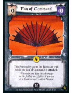 Fan of Command  - This Personality gains Tactician while Fan of Command is attached. 