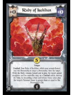 Ruby of Iuchiban FOIL  - Unique Limited: Bow Ruby of Iuchiban, which may remain bowed, and this Personality to target a Personal