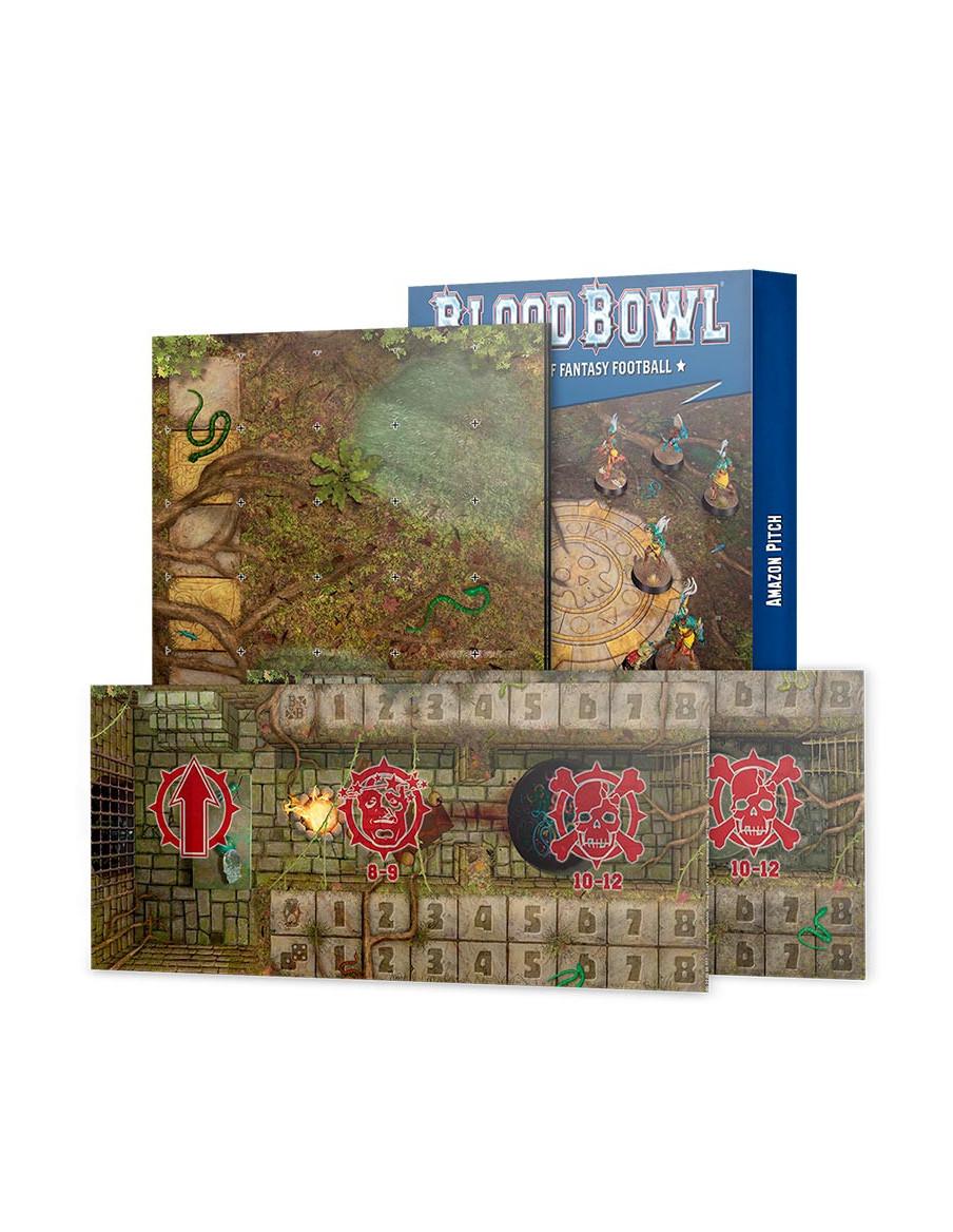 Blood Bowl: Amazons Team Pitch & Dugouts  - La mayoría de los estadios pertenecientes a las Amazons se encuentran en las profund