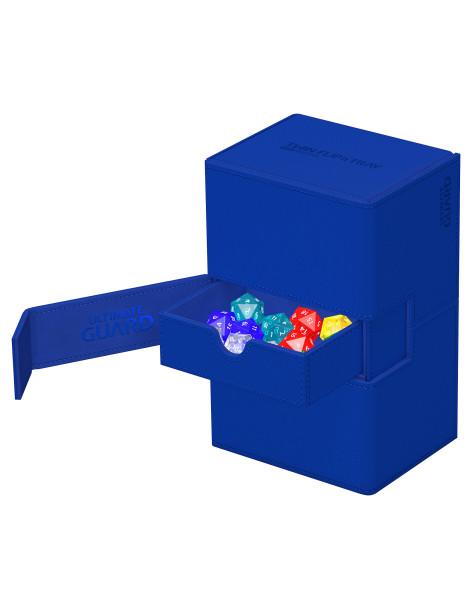 Twin Flip'n'Tray Deck Case 160+ Standard Size XenoSkin Blue Monocolor. Ultimate Guard  - 