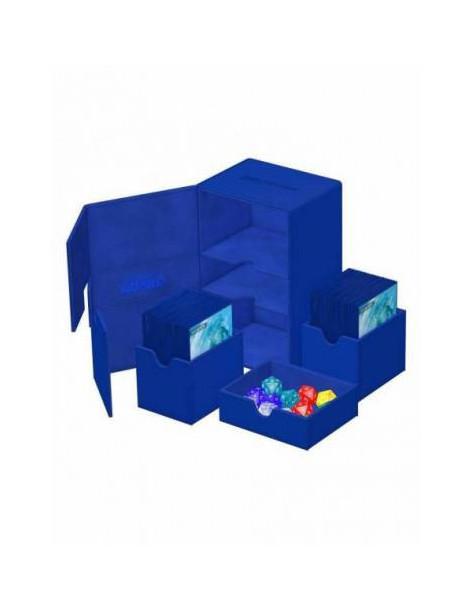 Twin Flip'n'Tray Deck Case 160+ Standard Size XenoSkin Blue Monocolor. Ultimate Guard  -  2